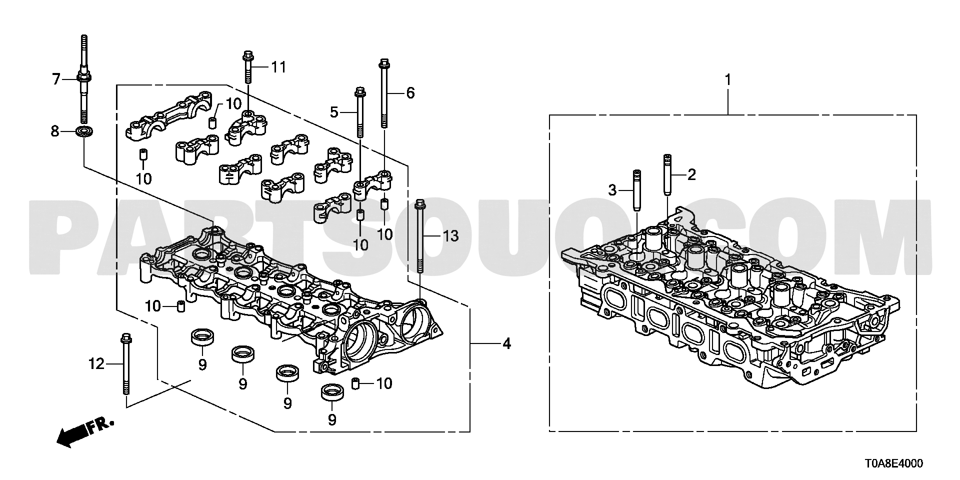 CYLINDER HEAD(DIESEL)(2.2 L) | Honda CR-V I-DTEC General 18T0AC01 