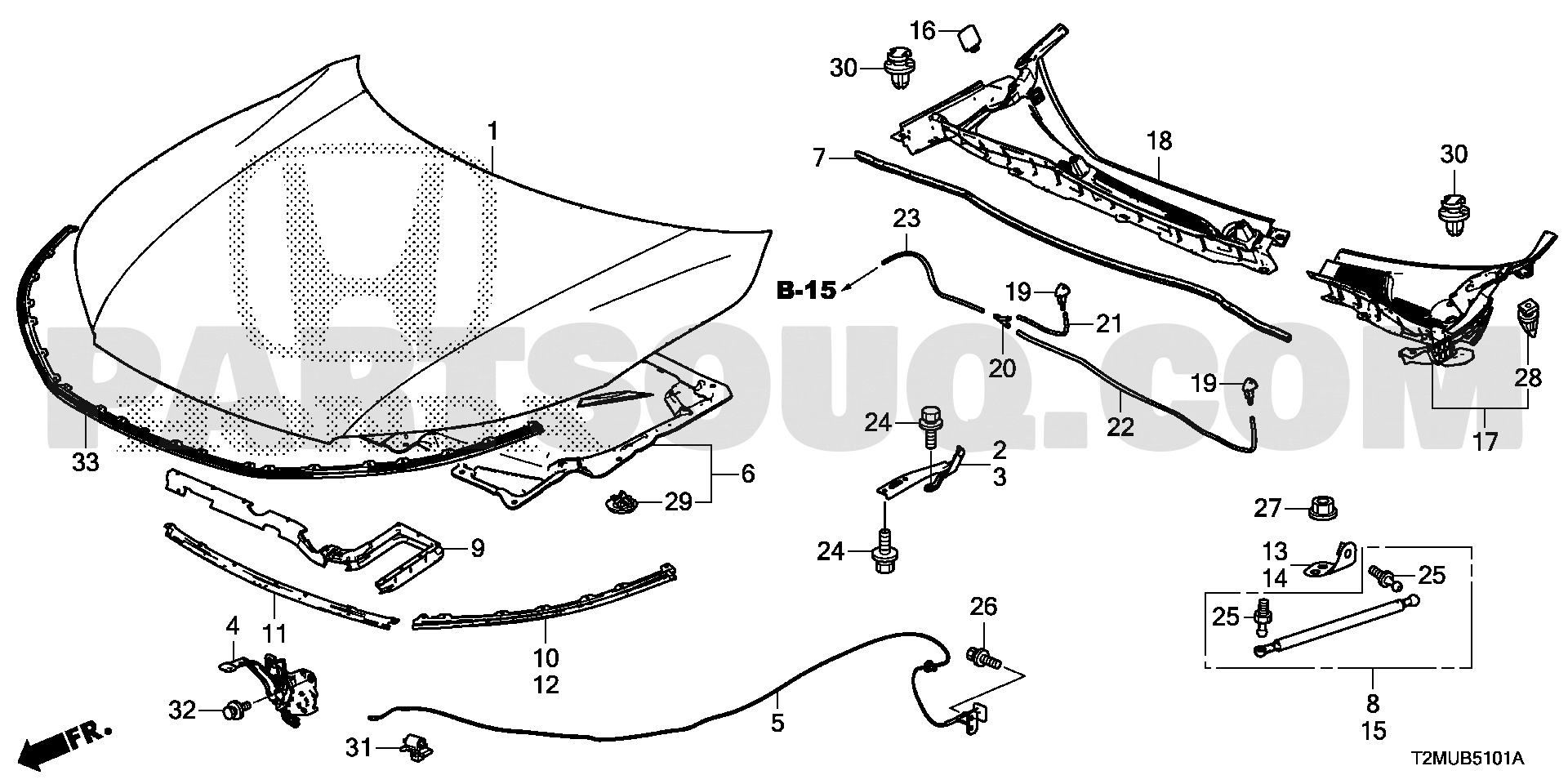 HONDA ACCORDパーツカタログ 1. ENGINE | Honda ACCORD General 18T2MF01 | Parts Catalogs | PartSouq