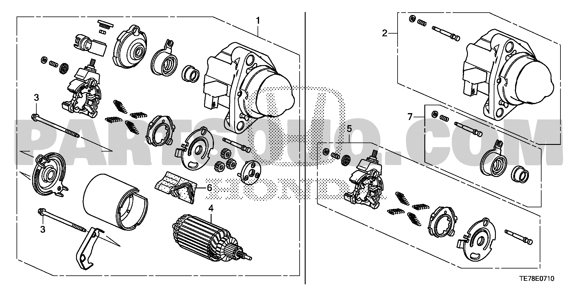 STARTER MOTOR(MITSUBA) | Honda HONDA MOBILIO General 18TE7E01 