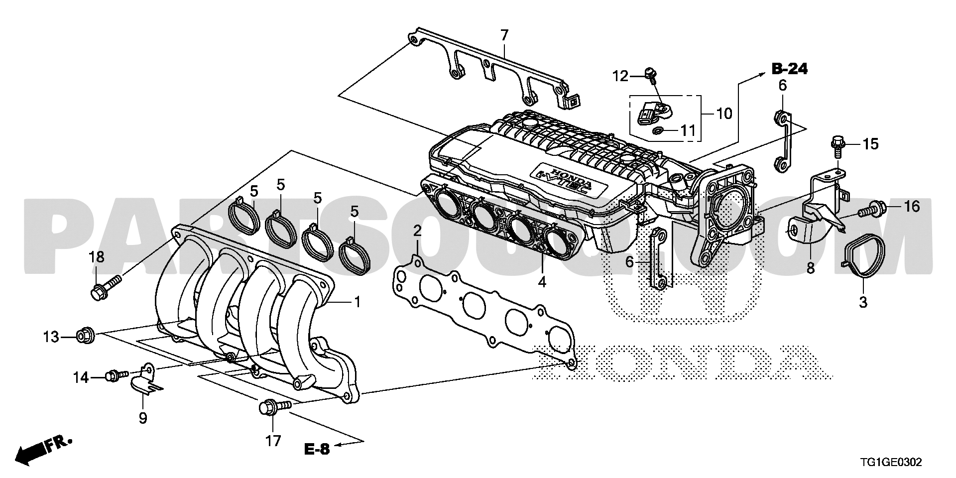 1. ENGINE Honda BRIO General 18TG1G01 Parts Catalogs PartSouq