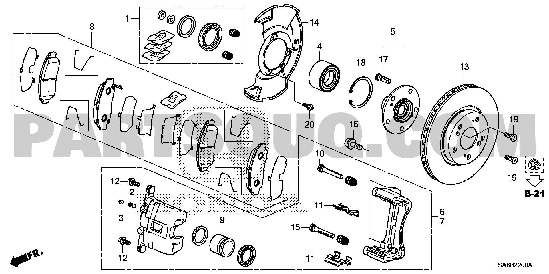 4. STEERING,BRAKE,SUSPENSION | Honda BR-V General 18TSAG01 | Parts ...