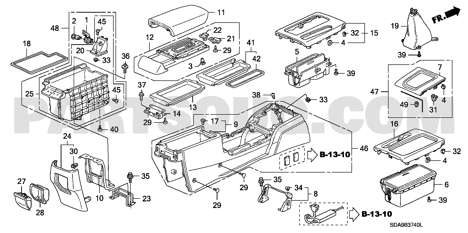 ACCORD TYPE S パーツカタログ 5. UPHOLSTERY | Honda ACCORD General 19SDAKD1 | Parts Catalogs