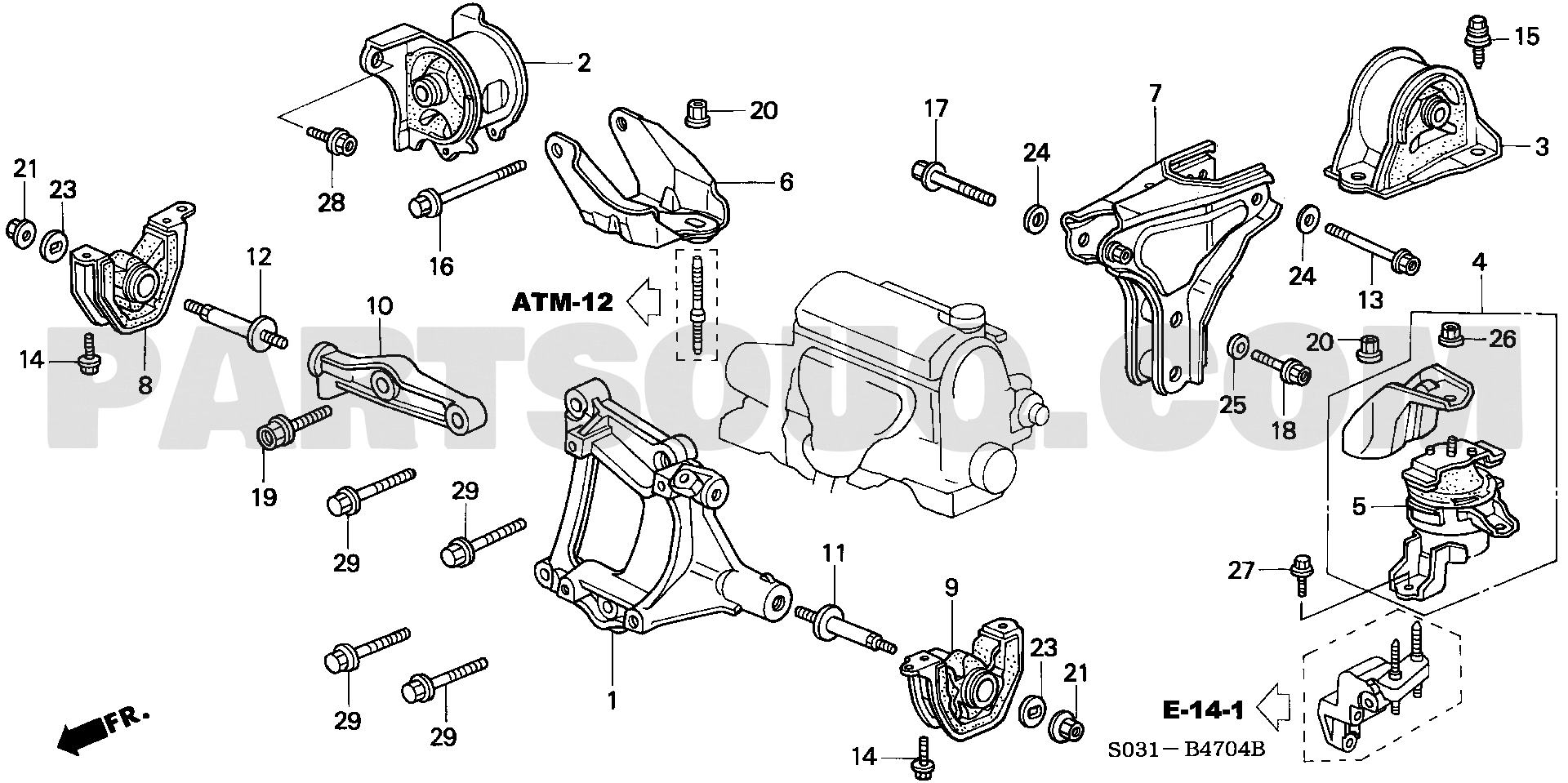 6. 車体 | Honda CIVIC 3D Japan 11S0301 | Parts Catalogs ...