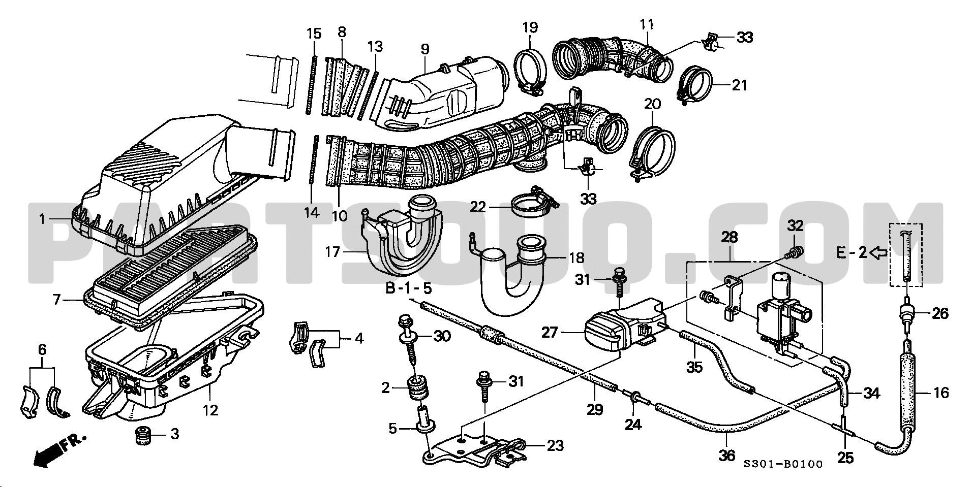 3. 電装／吸排気／ヒーター | Honda PRELUDE Japan 11S3001 | Parts 