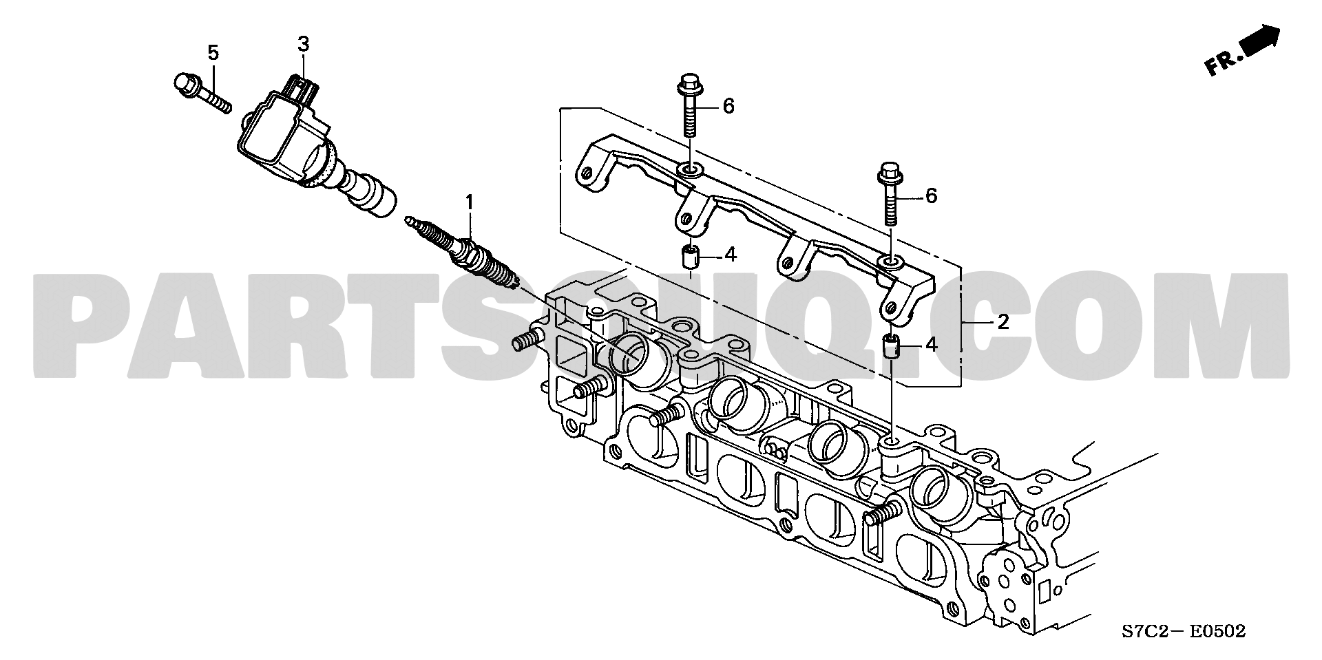 プラグホールコイル(2.0L) (I-VTEC I) | Honda STREAM Japan UA-RN5 | Parts ...