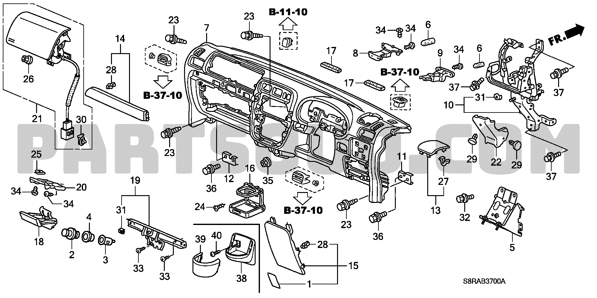 5. 艤装 | Honda VAMOS HOBIO Japan 11S8R701 | Parts Catalogs | PartSouq