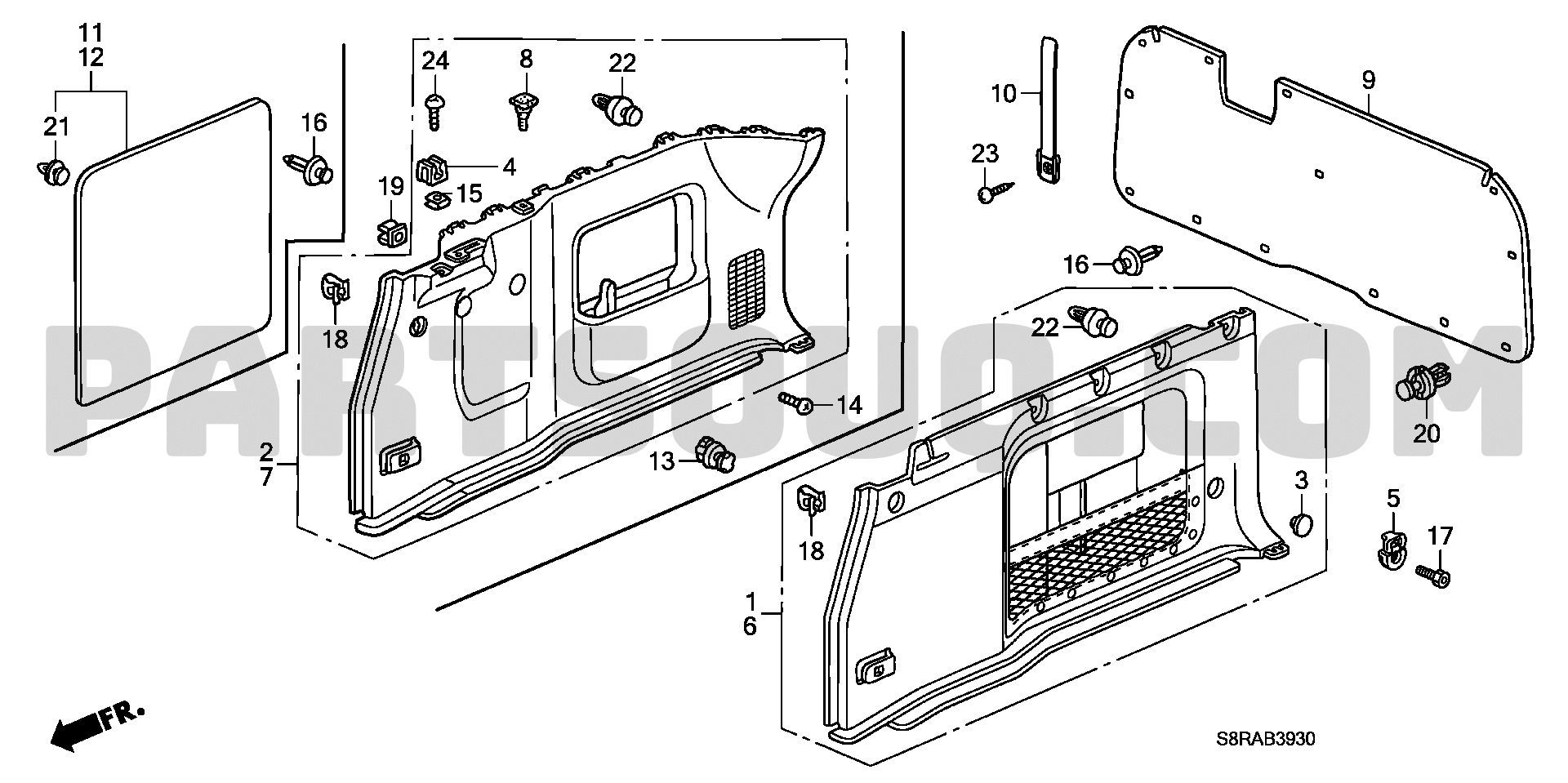 5. 艤装 | Honda VAMOS HOBIO Japan 11S8R701 | Parts Catalogs | PartSouq