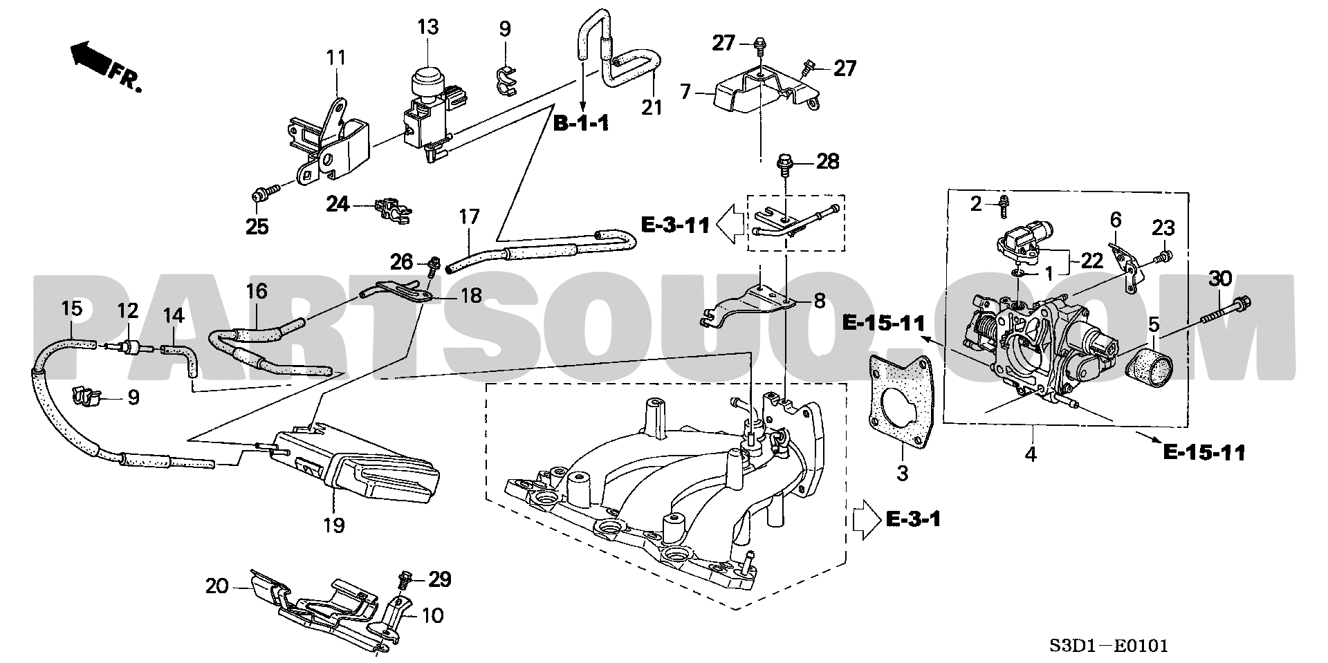 1. エンジン | Honda VAMOS HOBIO Japan LA-HM4 | Parts Catalogs