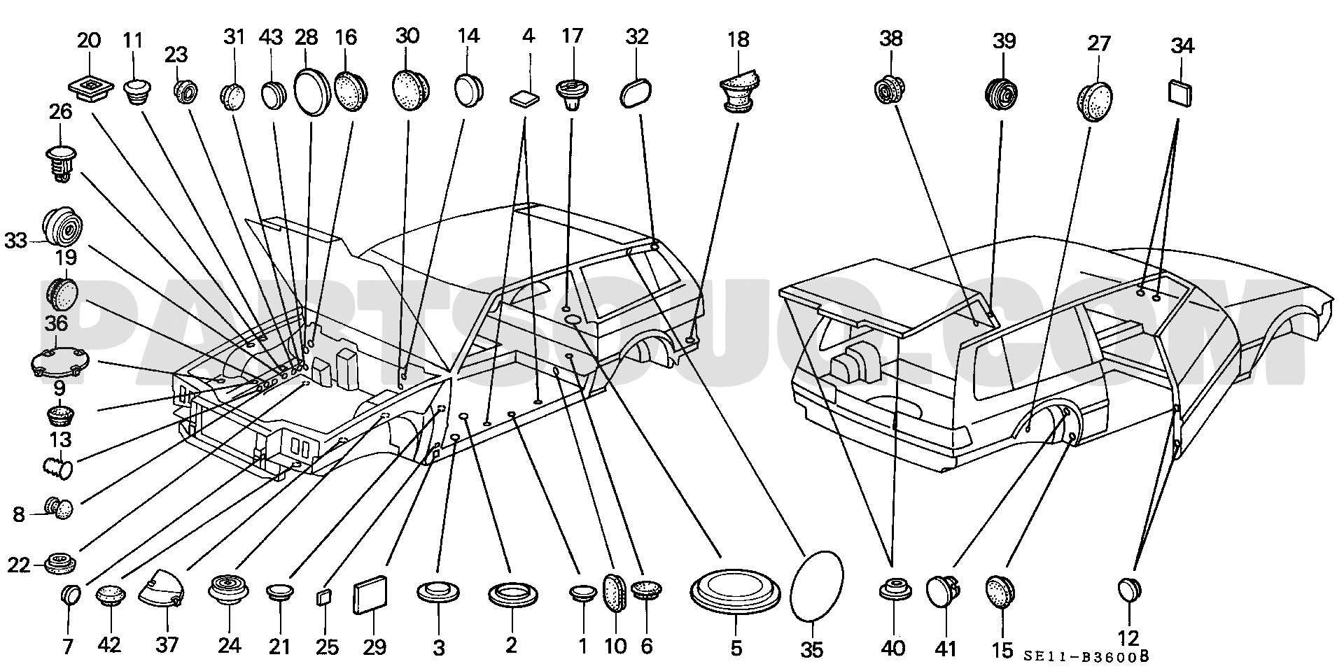 5. 艤装 | Honda ACCORD AERODECK Japan E-CA2 Parts Catalogs | PartSouq