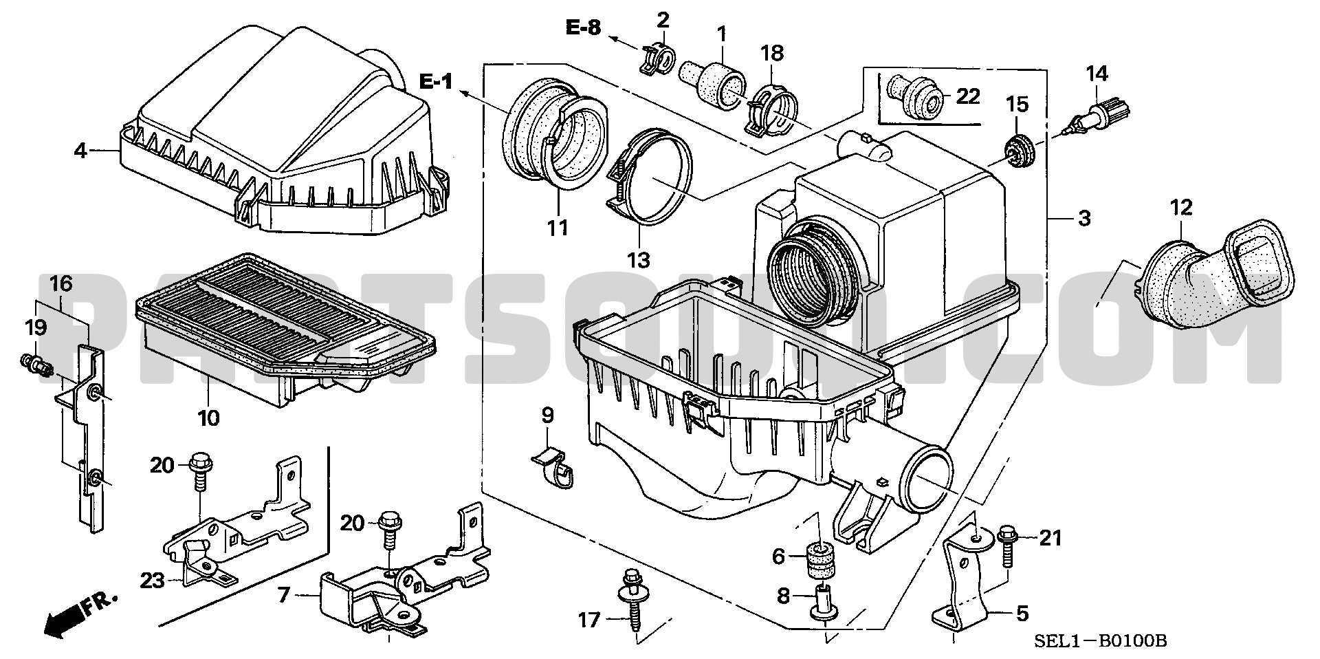 エアークリーナー | Honda FIT ARIA Japan DBA-GD8 | Parts Catalogs | PartSouq
