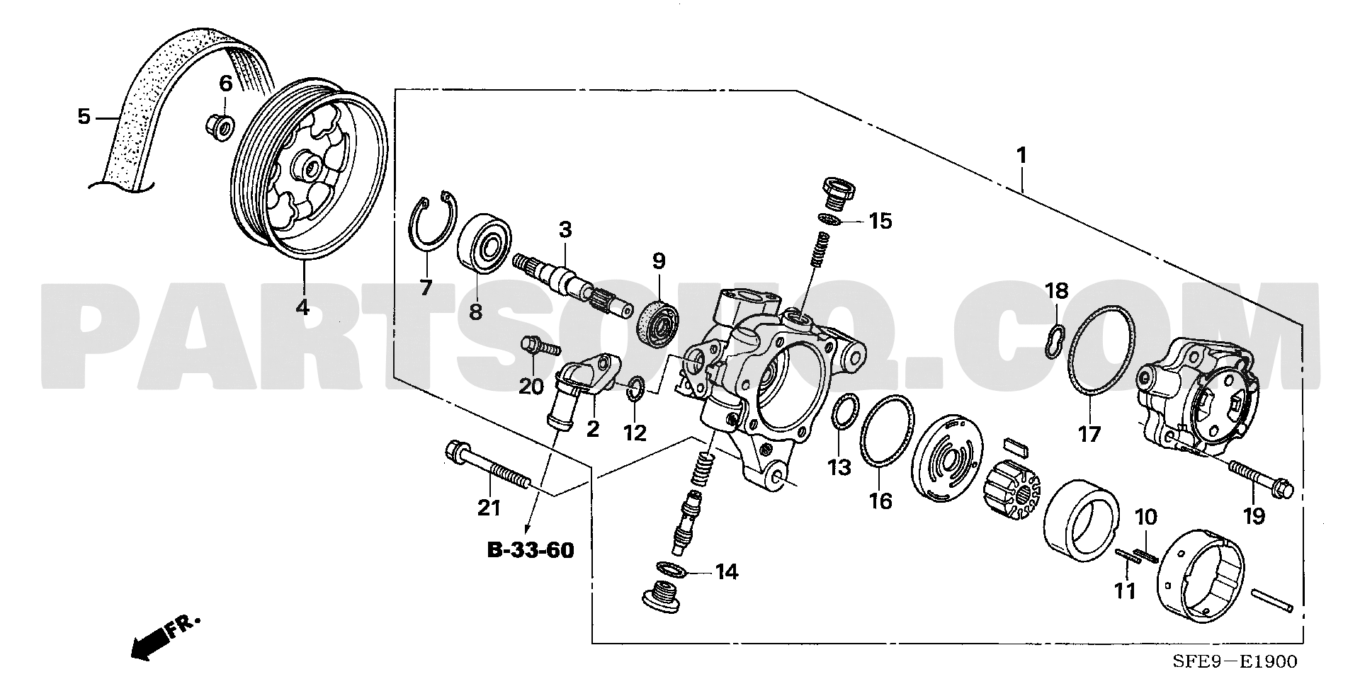 ﾊﾟﾜｽﾃﾎﾟﾝﾌﾟ | Honda ODYSSEY Japan ABA-RB1 | Parts Catalogs | PartSouq