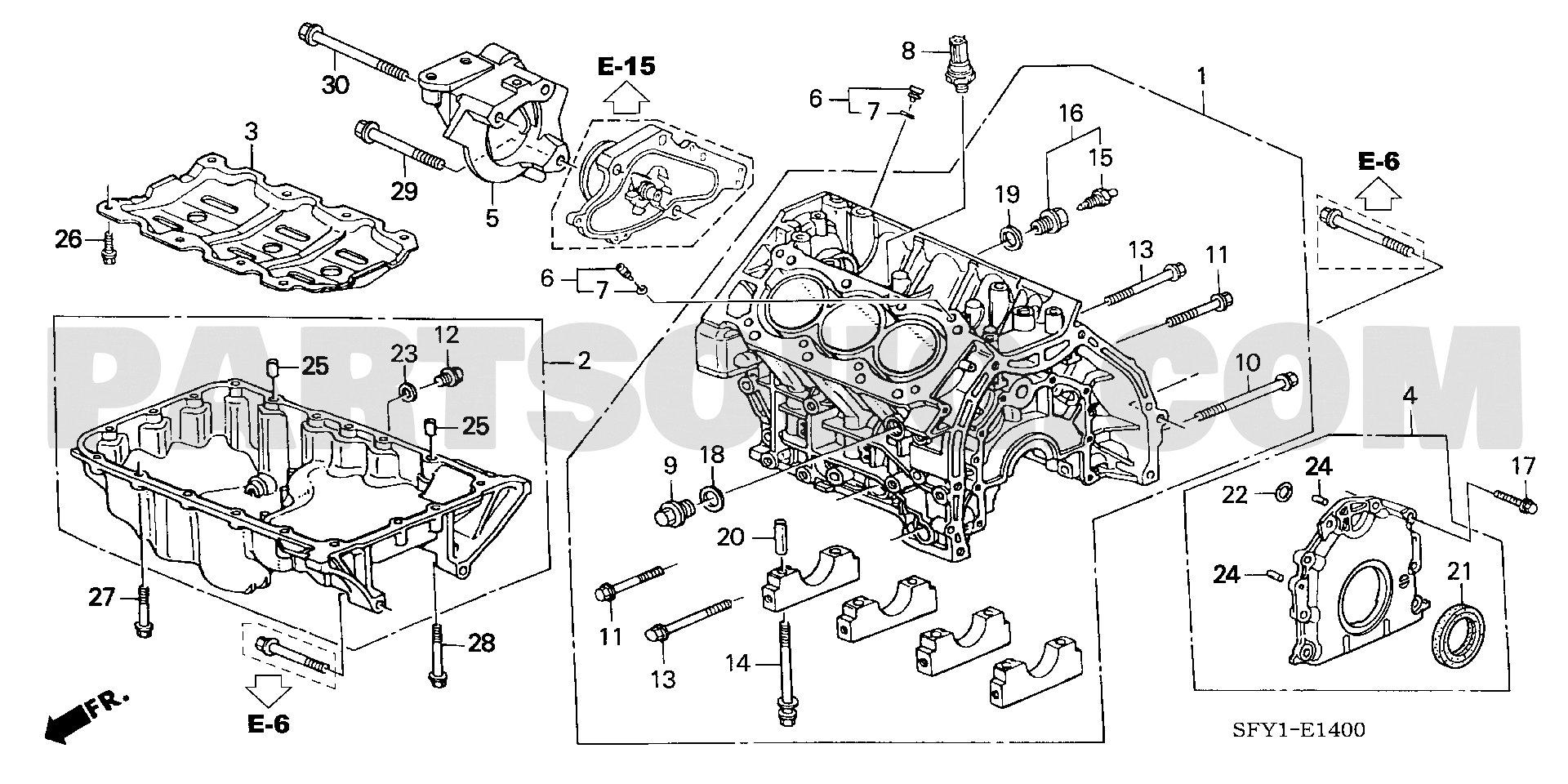 1. エンジン | Honda INSPIRE Japan DBA-UC1 | Parts Catalogs | PartSouq