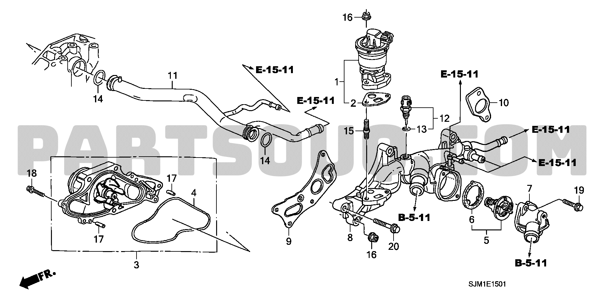 1. エンジン | Honda ELYSION Japan 11SJK701 | Parts Catalogs