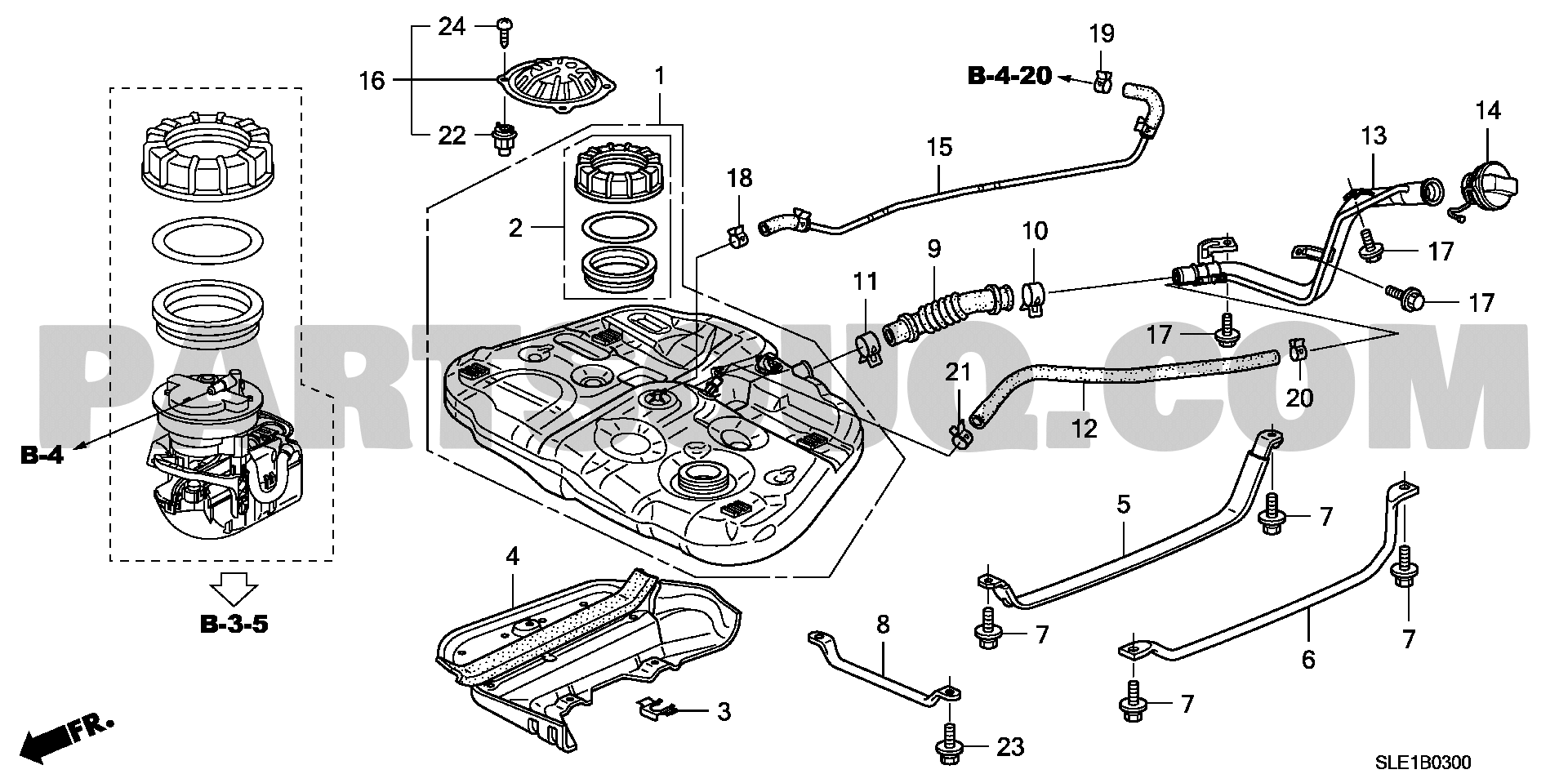 3. 電装／吸排気／ヒーター | Honda ODYSSEY Japan DBA-RB3 | Parts