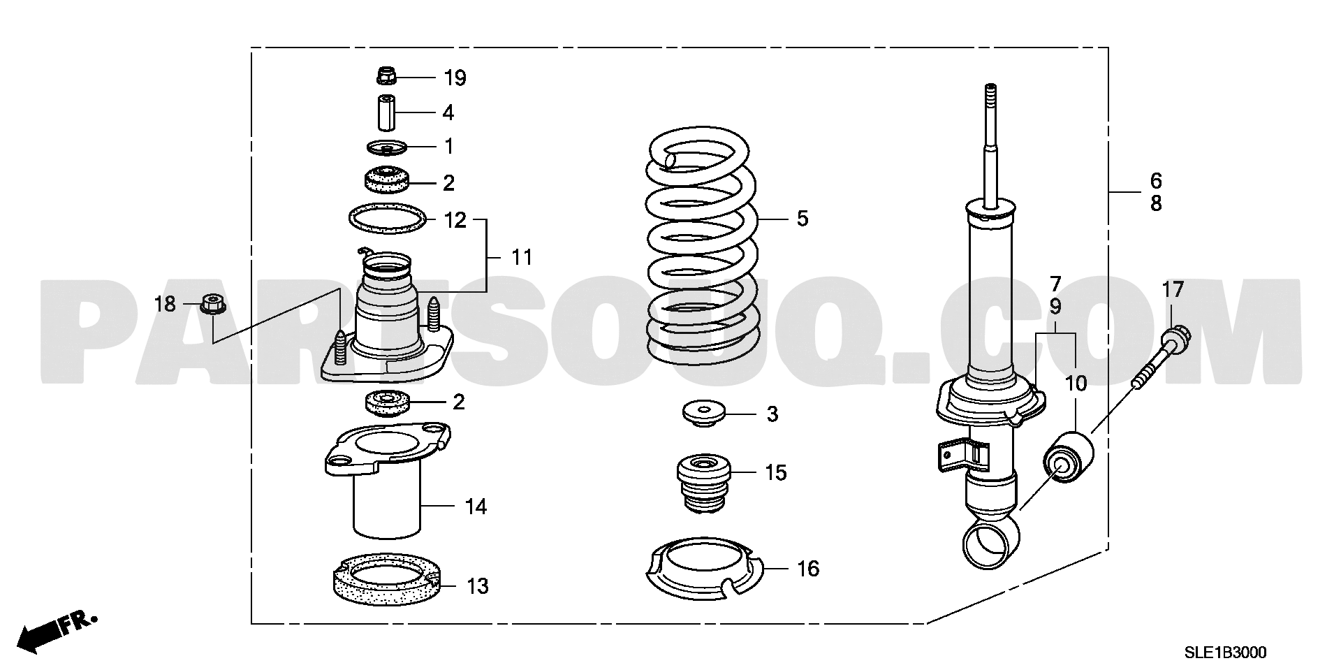 ﾘﾔｰﾀﾞﾝﾊﾟｰ | Honda ODYSSEY Japan DBA-RB3 | Parts Catalogs | PartSouq