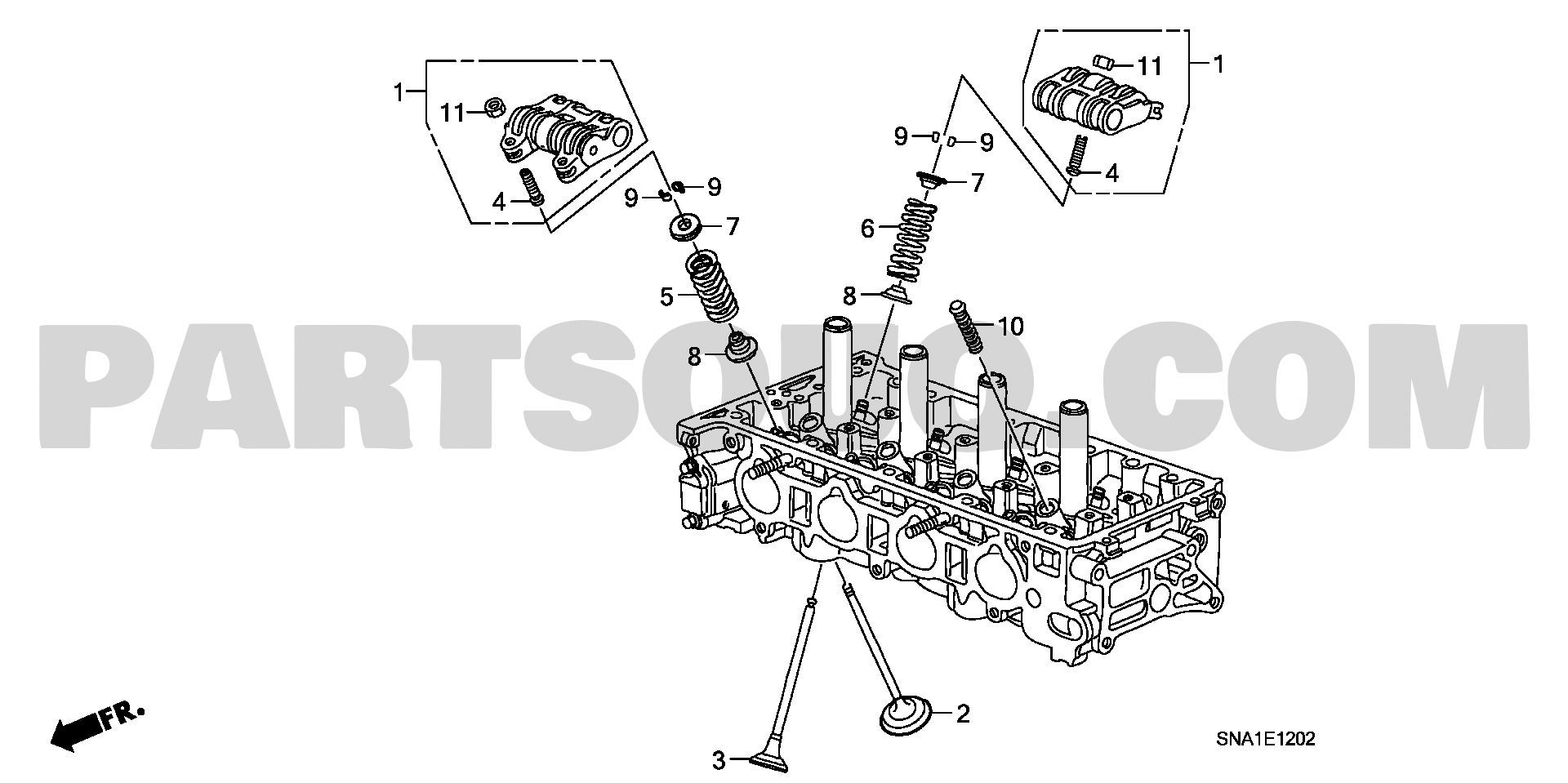 1. エンジン | Honda CIVIC 4D Japan ABA-FD2 | Parts Catalogs | PartSouq