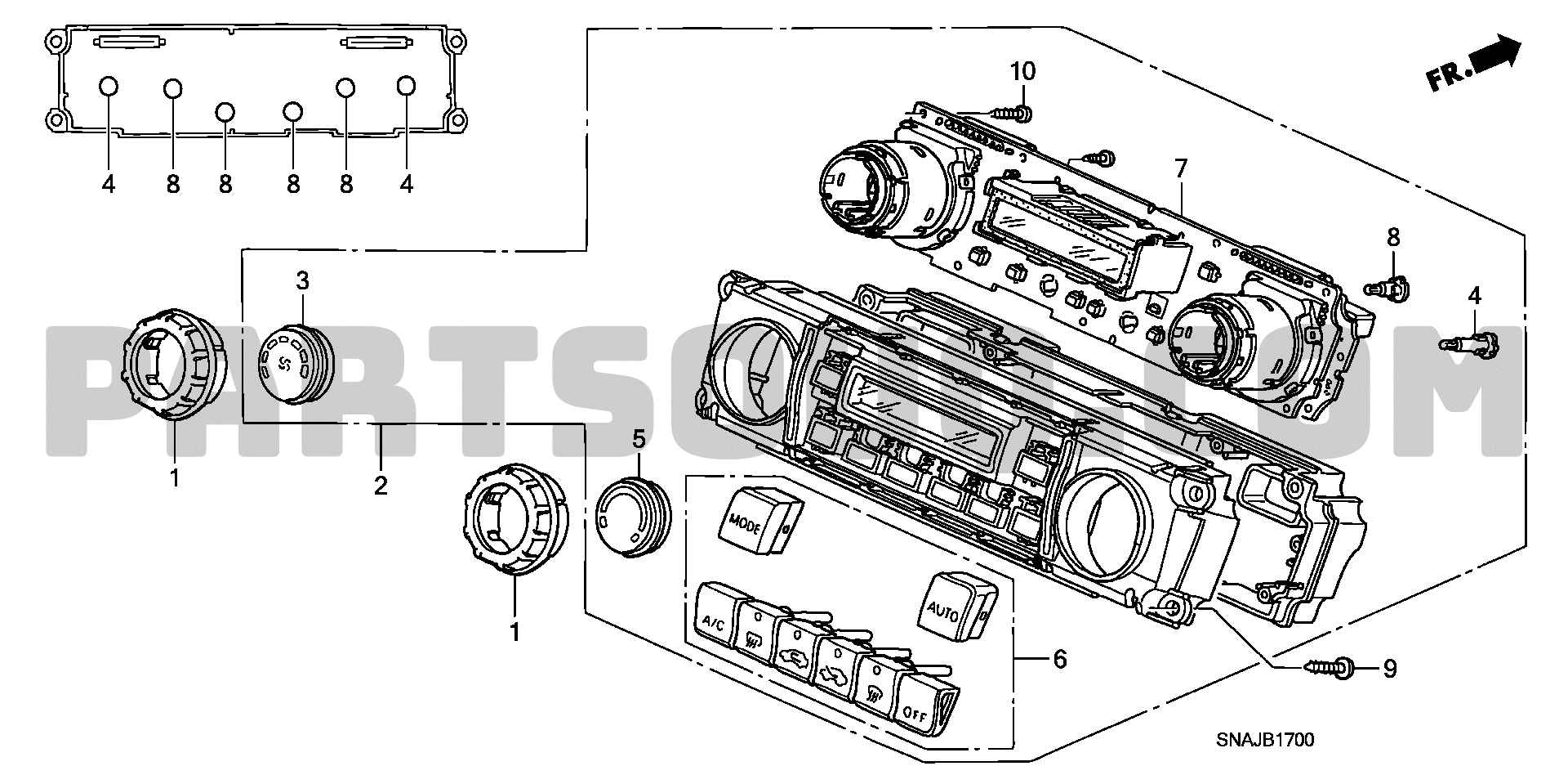 3. 電装／吸排気／ヒーター | Honda CIVIC 4D Japan DBA-FD1 | Parts