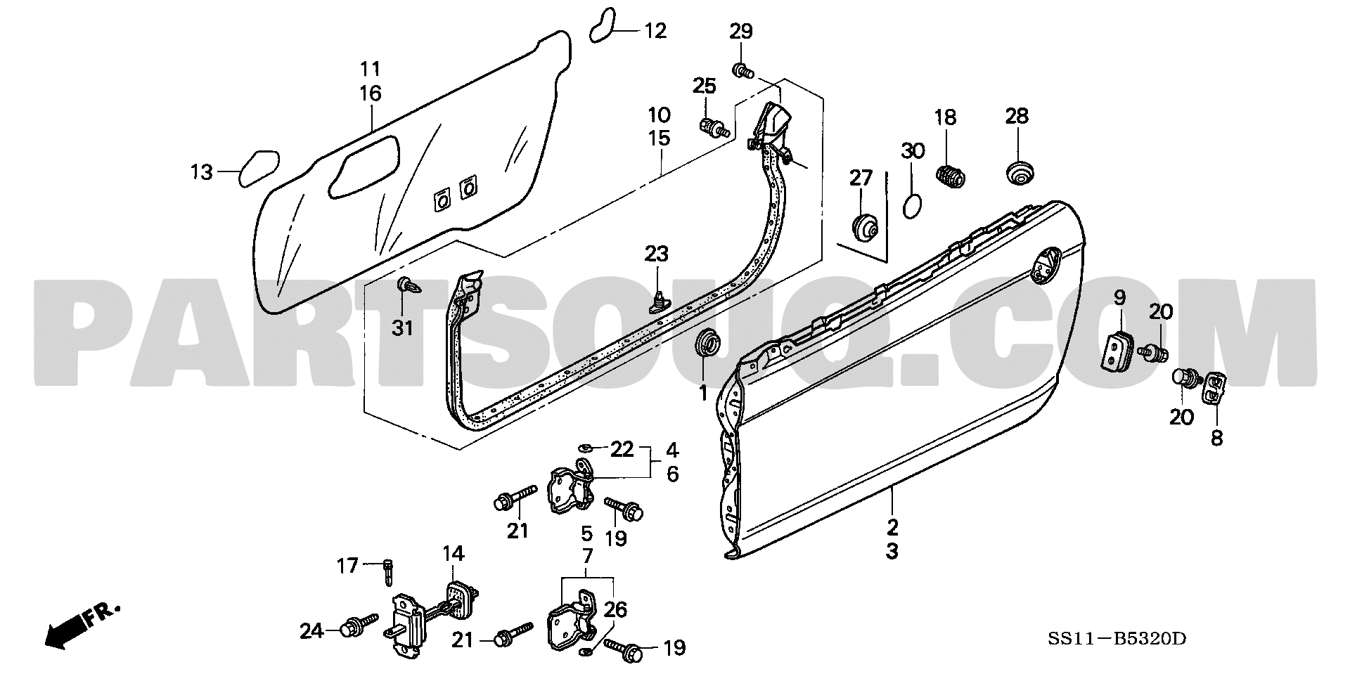 ﾄﾞｱｰﾊﾟﾈﾙ | Honda BEAT Japan E-PP1 | Parts Catalogs | PartSouq
