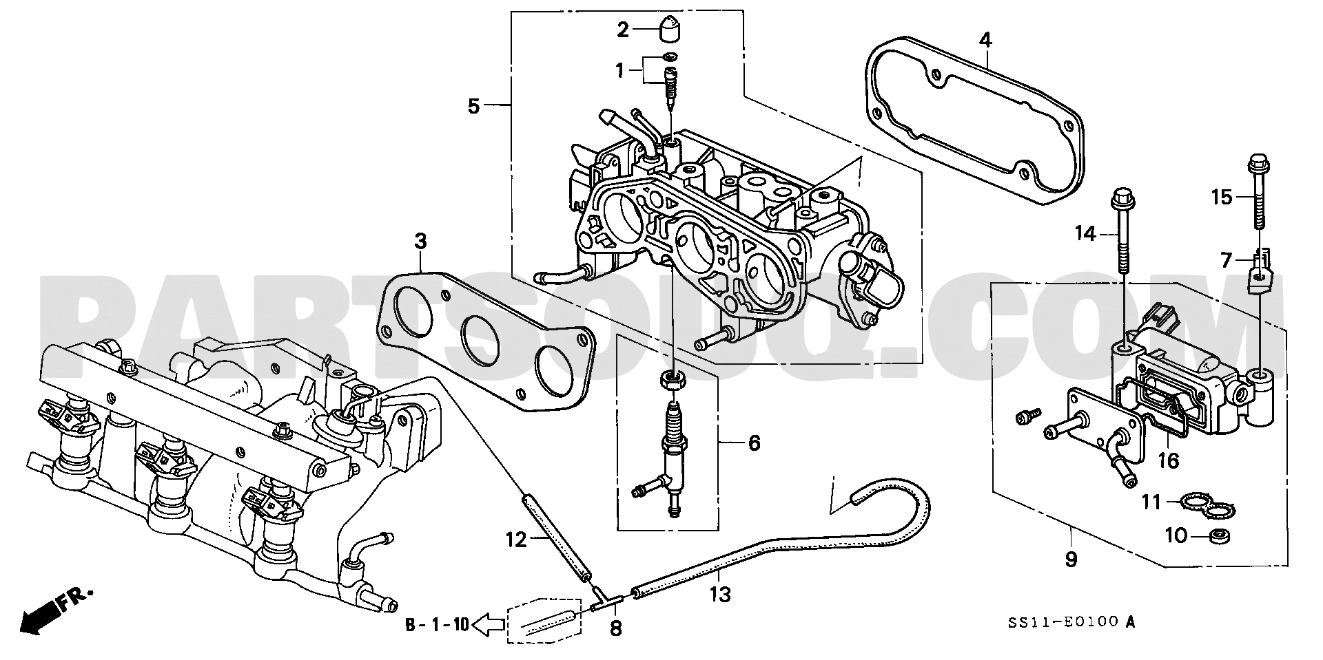 ｽﾛｯﾄﾙﾎﾞﾃﾞｨ | Honda BEAT Japan E-PP1 | Parts Catalogs | PartSouq