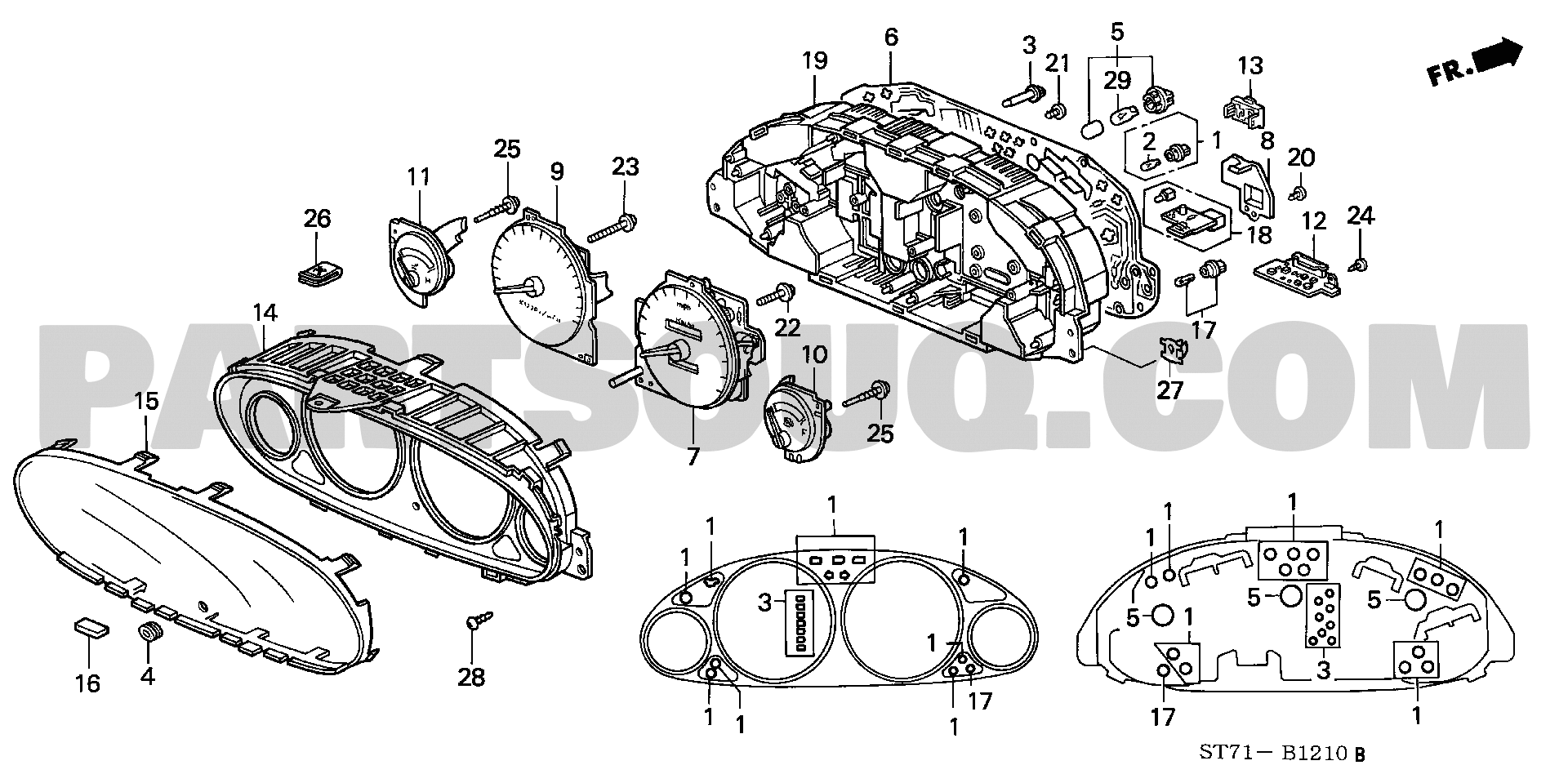 ﾒｰﾀｰ 構成部品 | Honda INTEGRA 3D Japan E-DC2 | Parts Catalogs | PartSouq