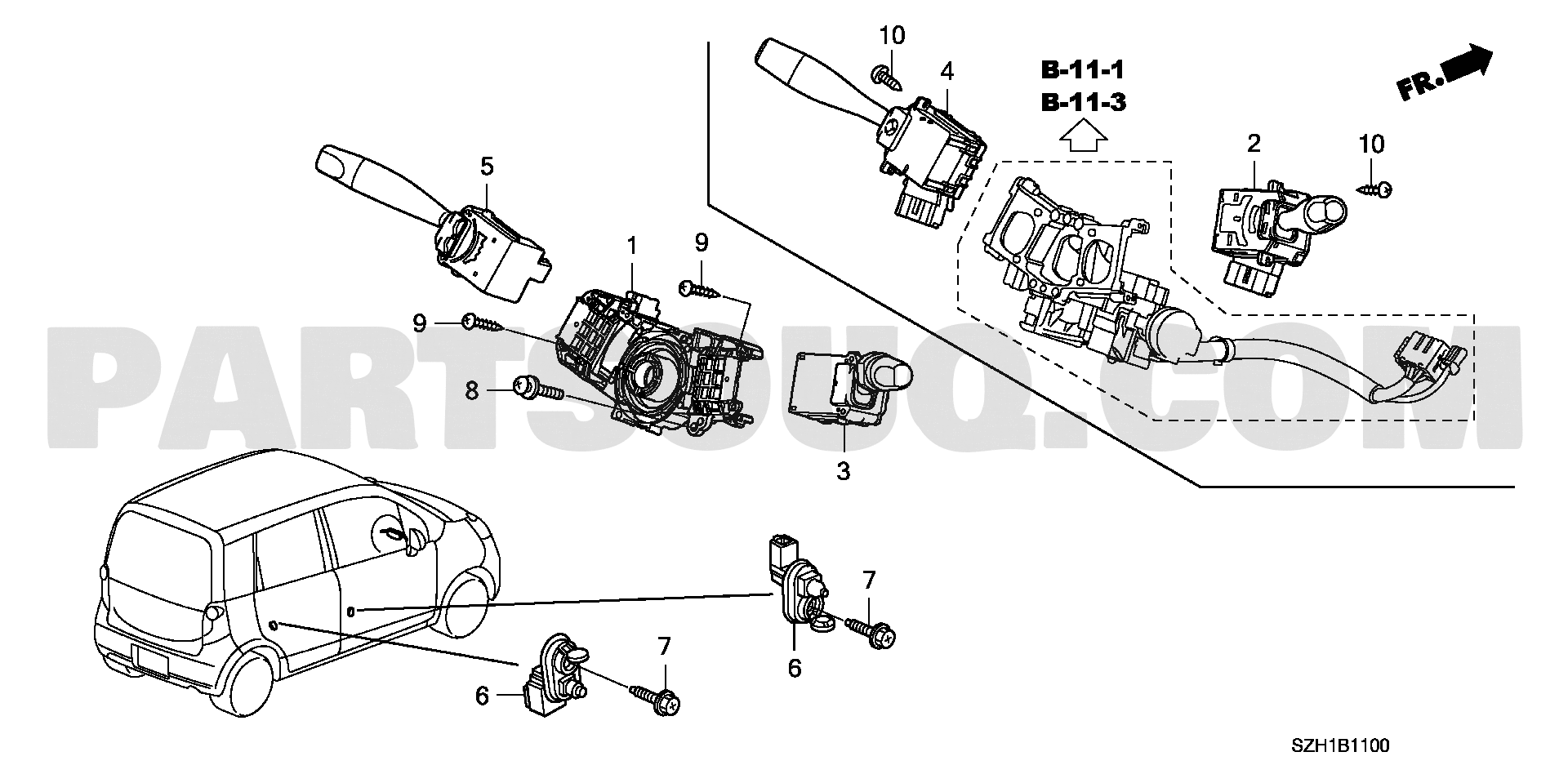 1. エンジン | Honda LIFE Japan DBA-JC1 | Parts Catalogs | PartSouq