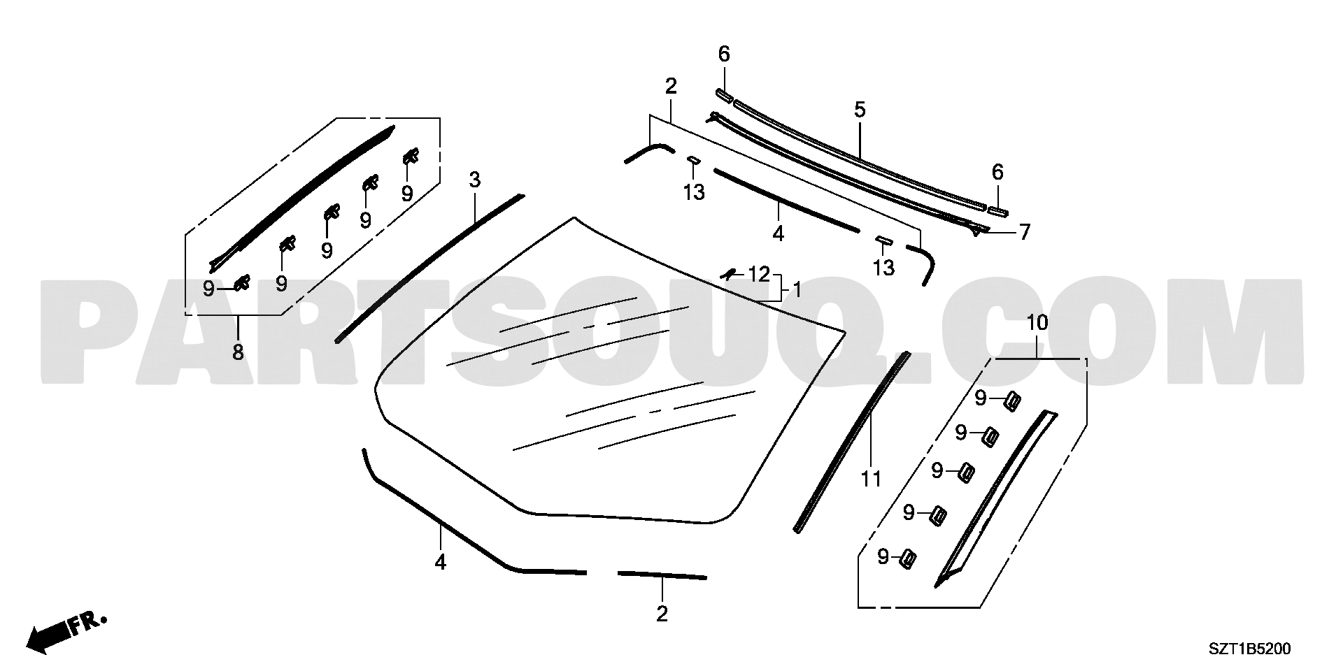 6. 車体 | Honda CR-Z Japan DAA-ZF1 | Parts Catalogs | PartSouq
