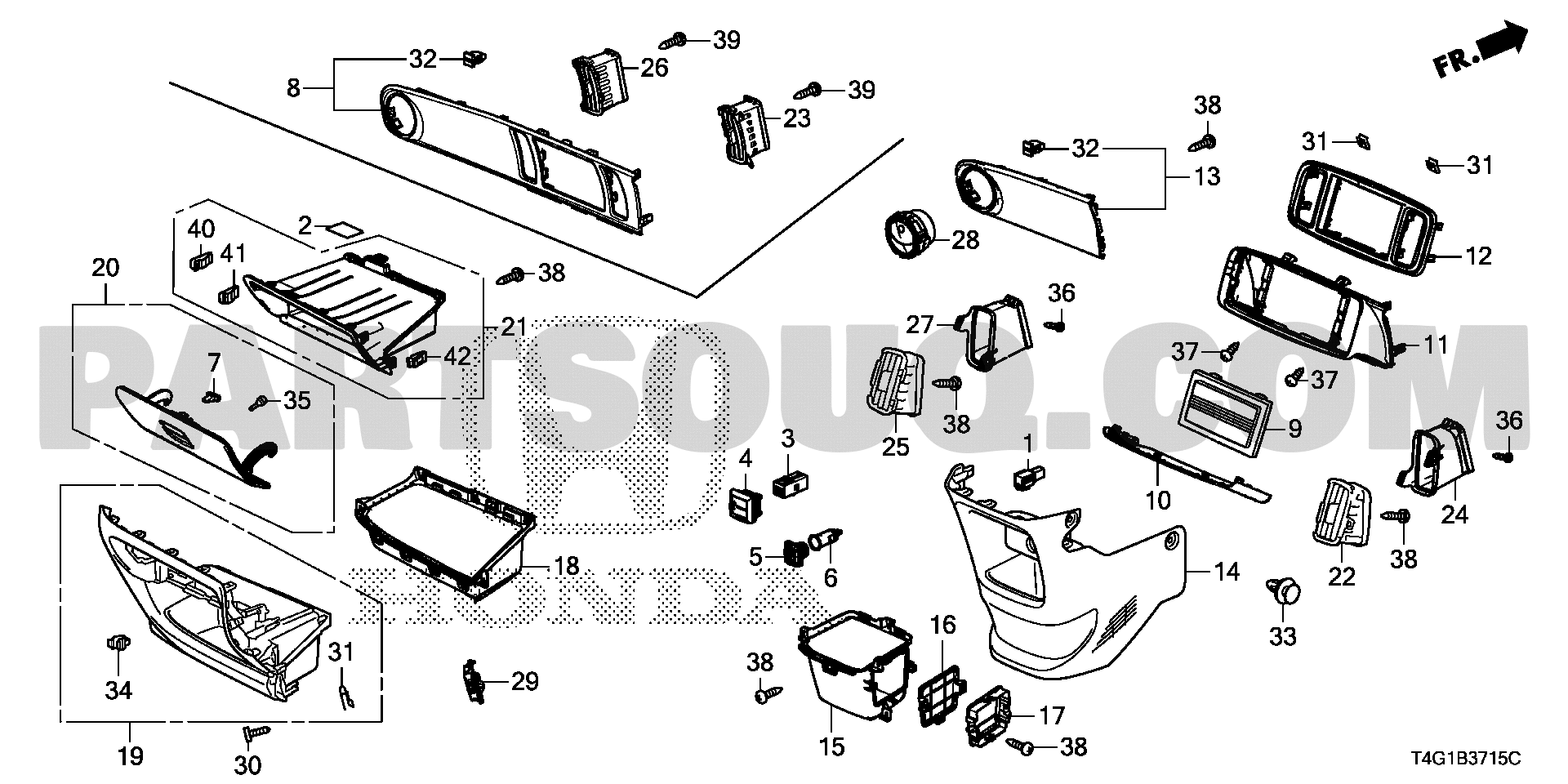 ｲﾝｽﾄﾙﾒﾝﾄﾊﾟﾈﾙｶﾞｰﾆｯｼｭ ( 助手席側 ) | Honda N ONE Japan DBA-JG1 | Parts Catalogs |  PartSouq