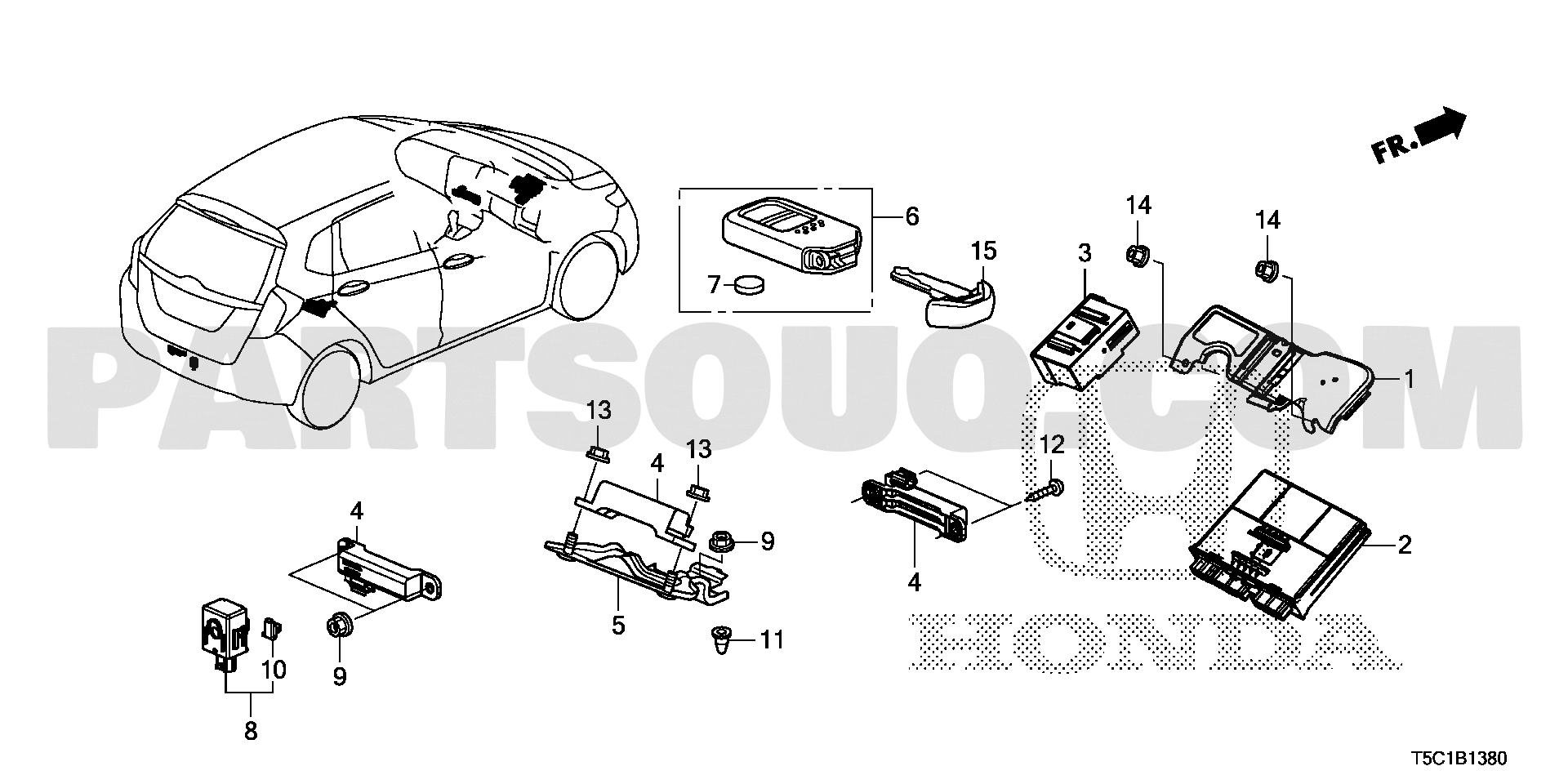 ｽﾏｰﾄﾕﾆｯﾄ | Honda FIT HYBRID Japan DAA-GP5 | Parts Catalogs | PartSouq