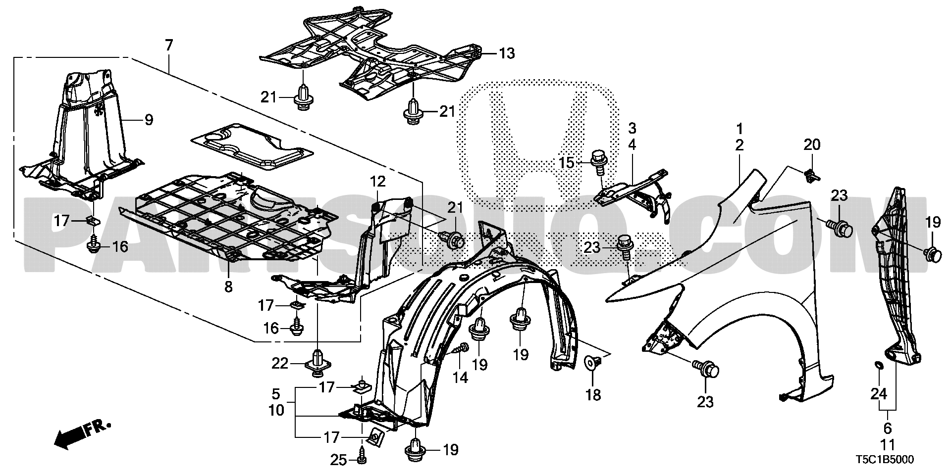 6. 車体 | Honda FIT HYBRID Japan DAA-GP5 | Parts Catalogs
