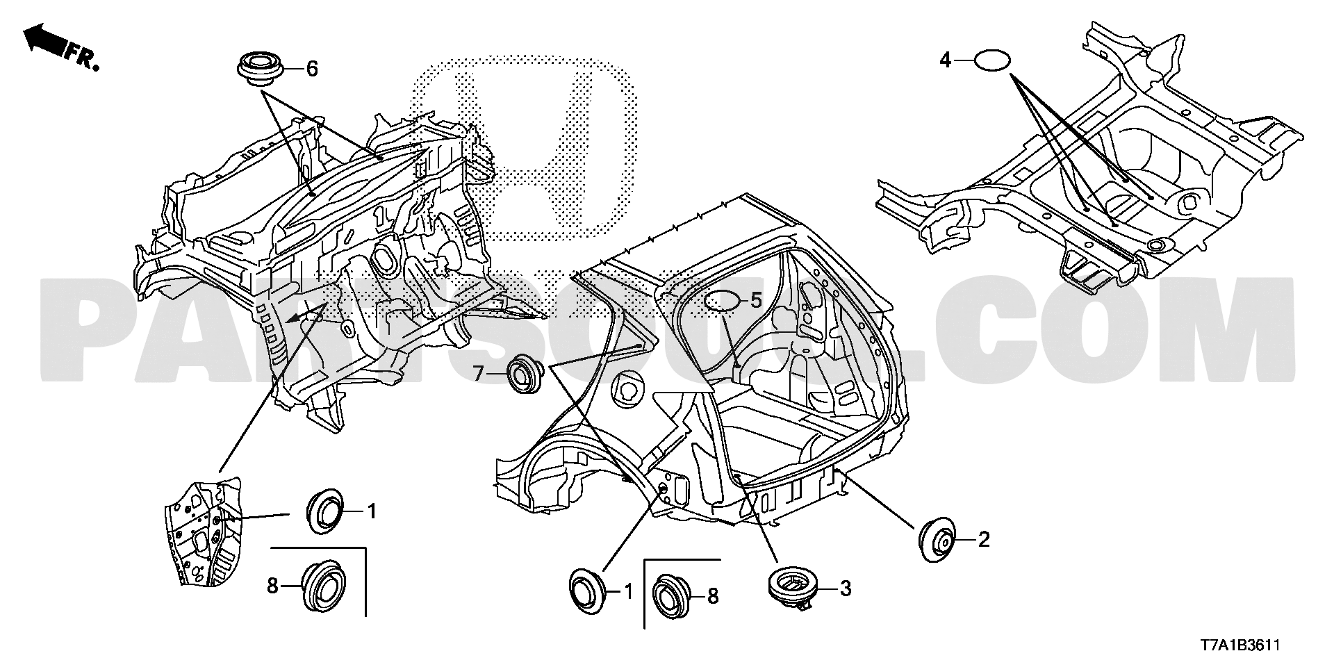 Eyelet Driver 5. 艤装 | Honda VEZEL Japan DBA-RU1 Parts Catalogs | PartSouq