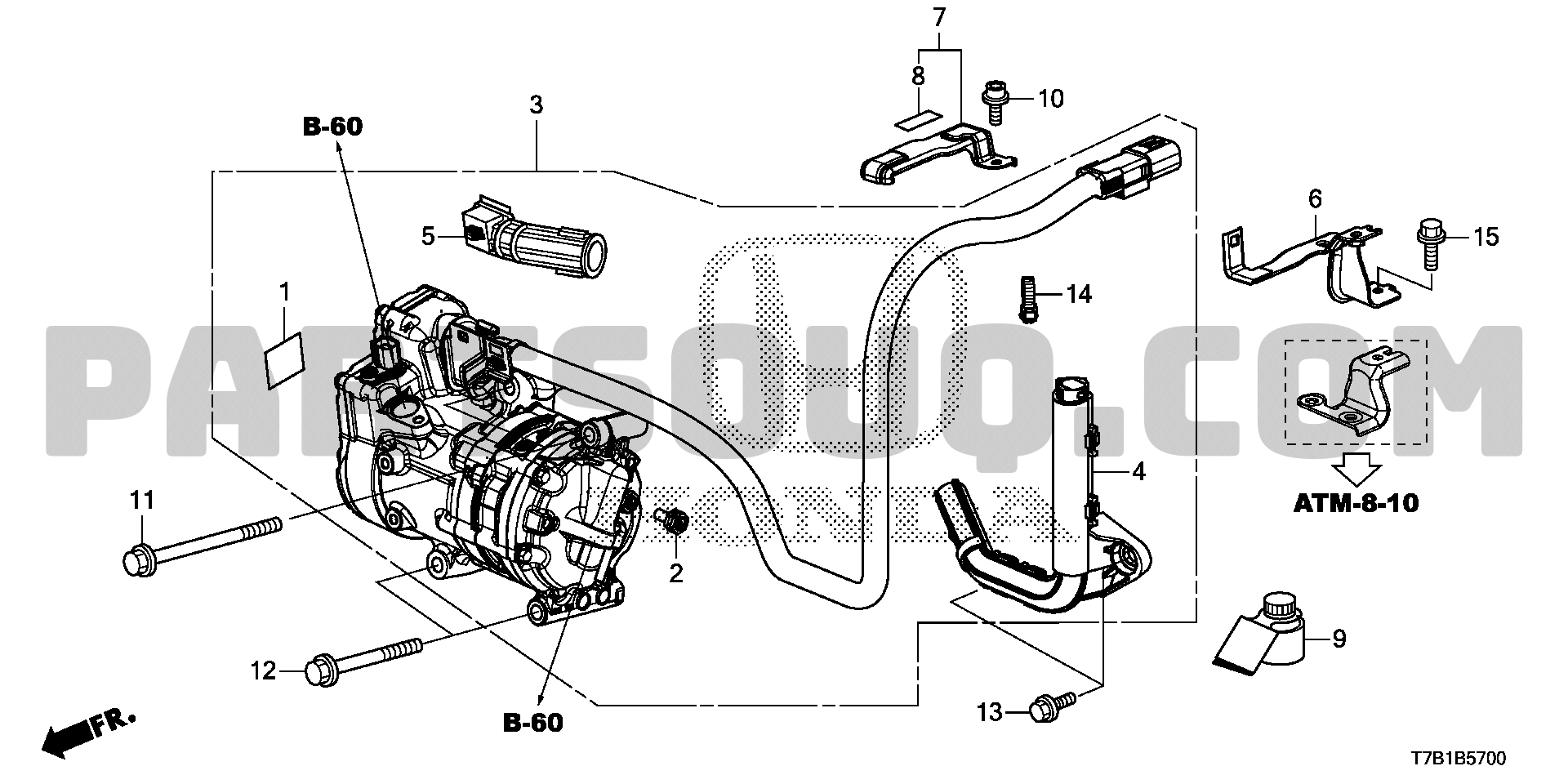 ｴｱｺﾝ(ｺﾝﾌﾟﾚｯｻｰ) | Honda VEZEL HYBRID Japan DAA-RU3 | Parts Catalogs |  PartSouq