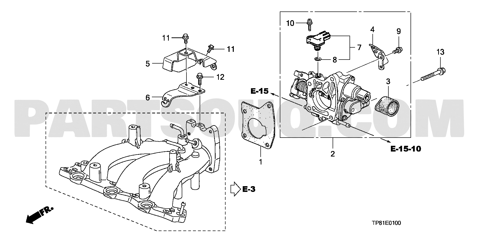 ｽﾛｯﾄﾙﾎﾞﾃﾞｨ | Honda ACTY TRUCK Japan 4WD | Parts Catalogs | PartSouq
