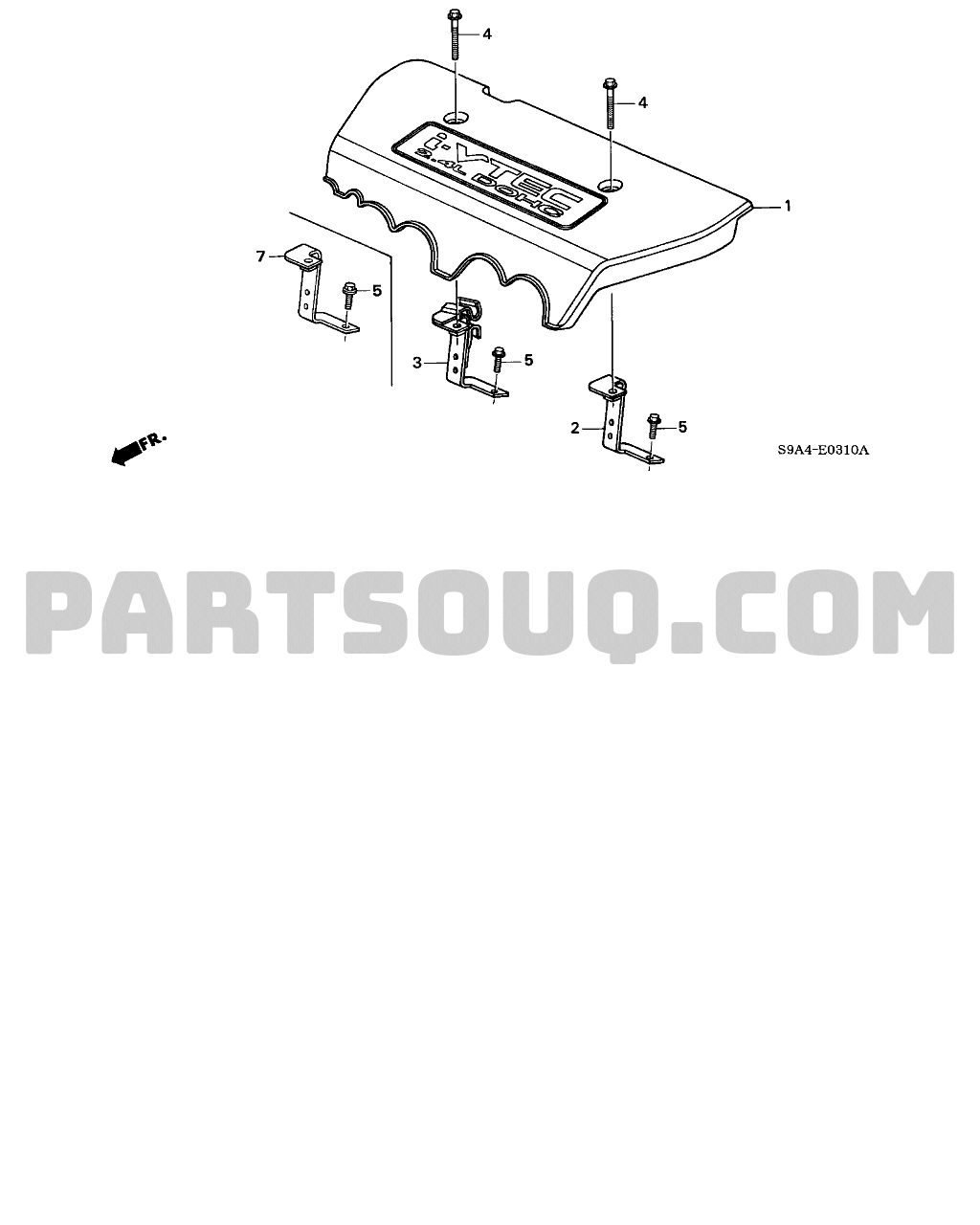 1 ENGINE, Honda CR-V USA 2002, Parts Catalogs