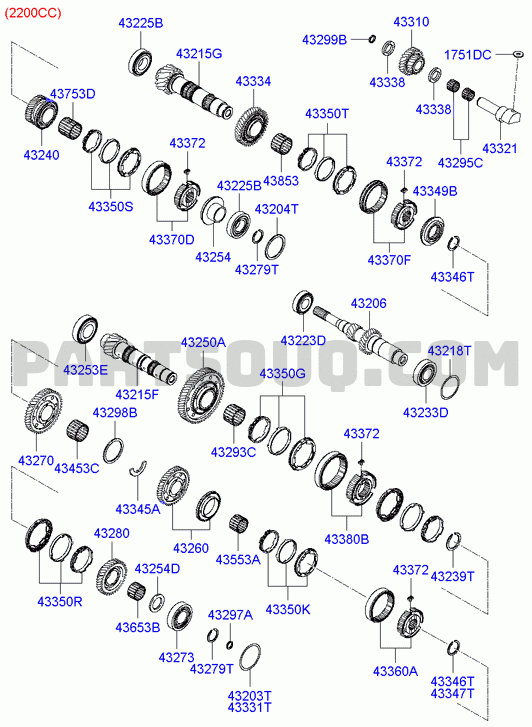 TRANSAXLE GEAR (MTA); 01/04