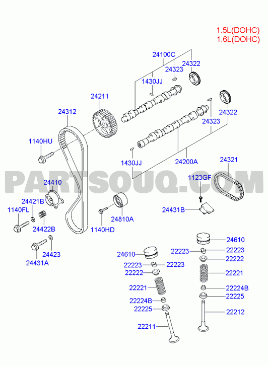 CAMSHAFT & VALVE; 02/03