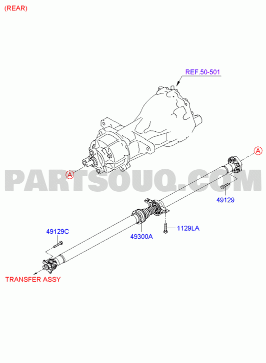 DRIVE SHAFT - FRONT; 03/04
