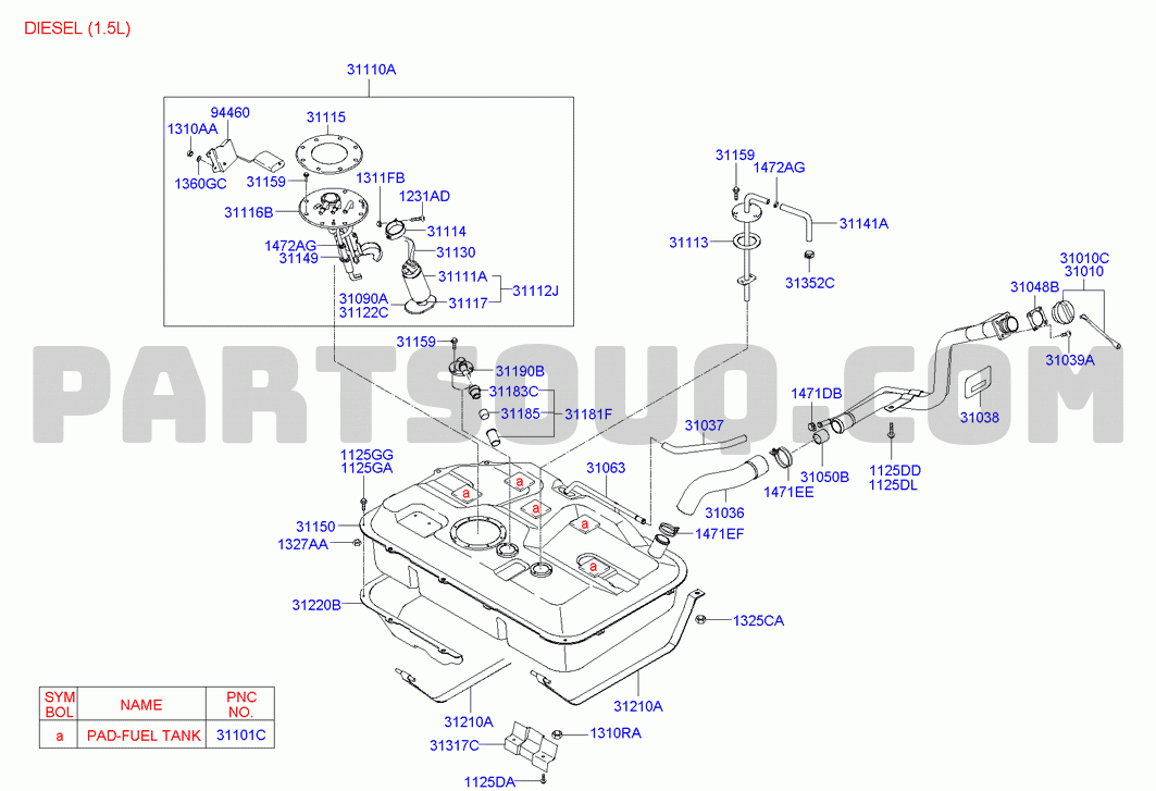 FUEL TANK; 02/03