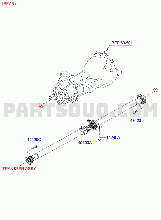 DRIVE SHAFT - FRONT; 03/04