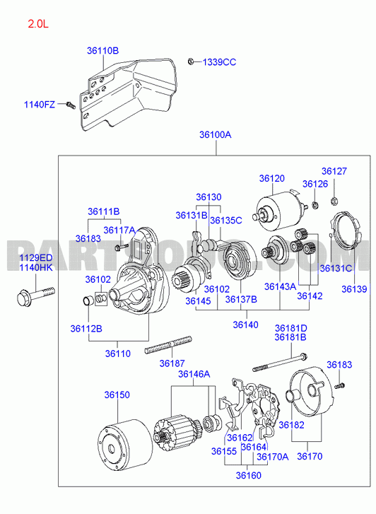 STARTER MOTOR; 01/03