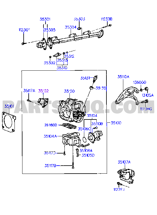 THROTTLE BODY & INJECTOR (SOHC)