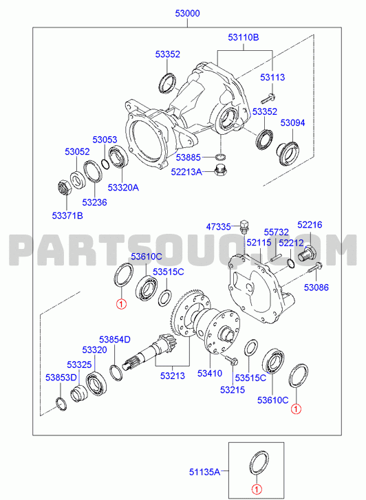 REAR DIFFERENTIAL CARRIER