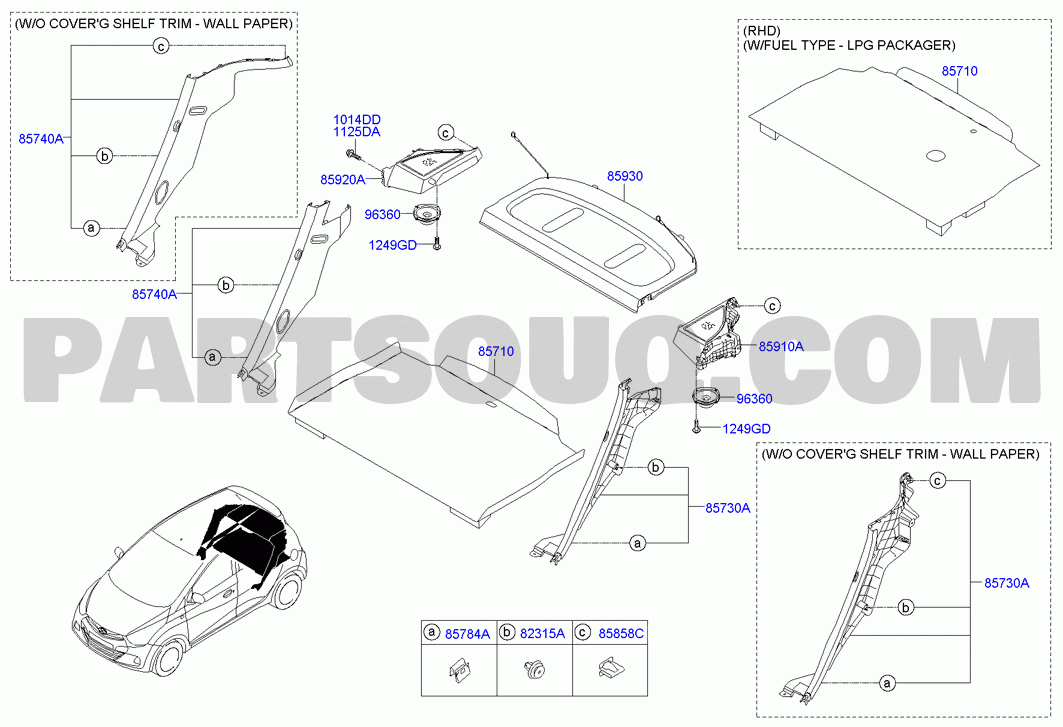 Hyundai eon hotsell cover shelf trim