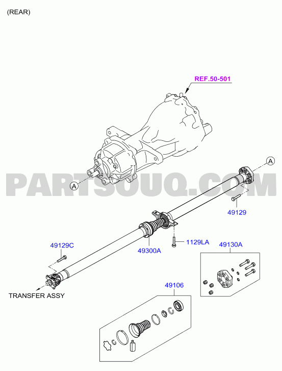 DRIVE SHAFT - FRONT; 03/04