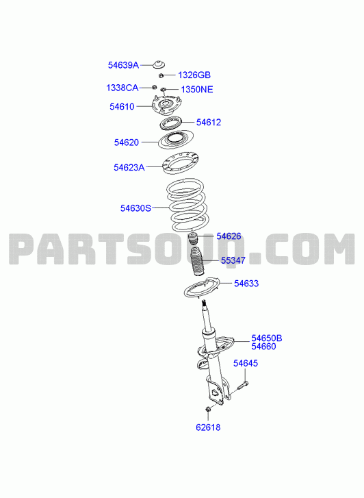 FRONT SPRING & STRUT