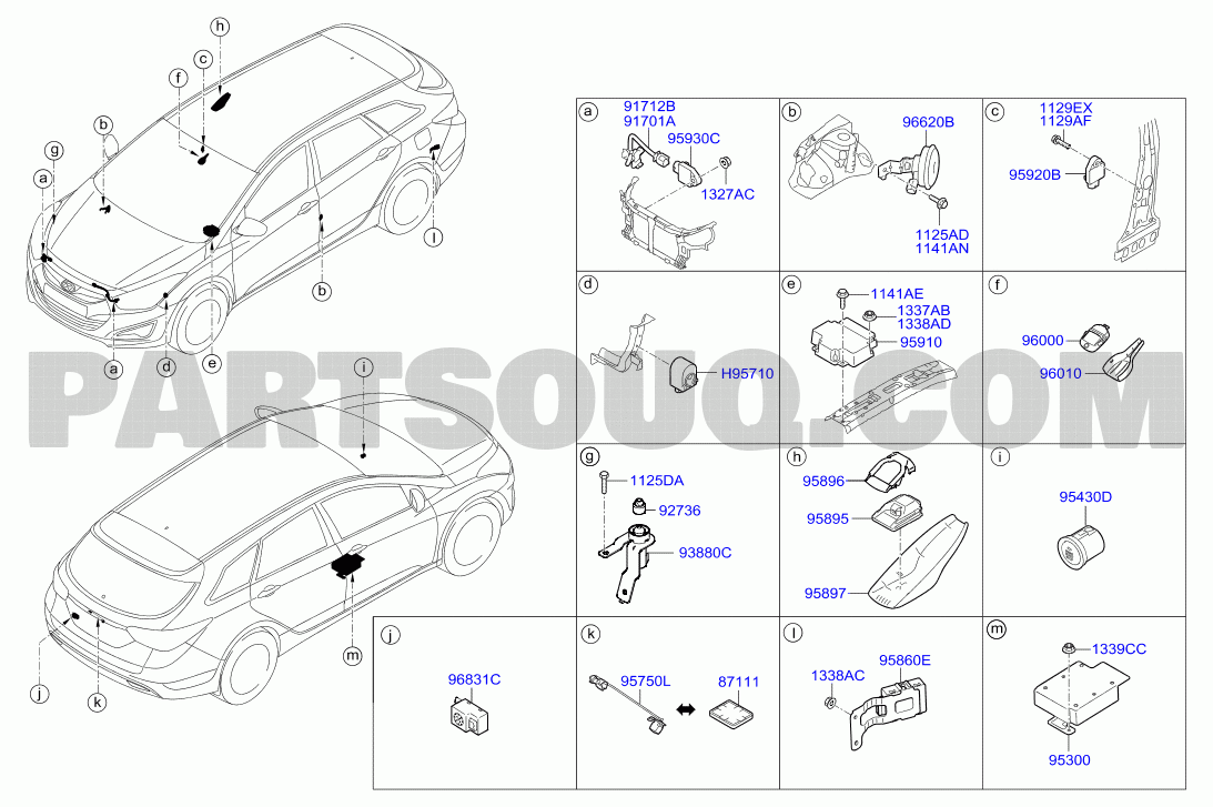 RELAY & MODULE; 01/02 | Hyundai i40 12 (2011-2015) KMHLC41UACU003130 15.12. 2011 | Parts Catalogs | PartSouq