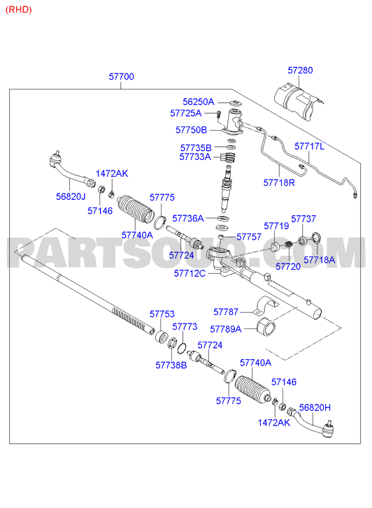 POWER STEERING GEARBOX; 02/02