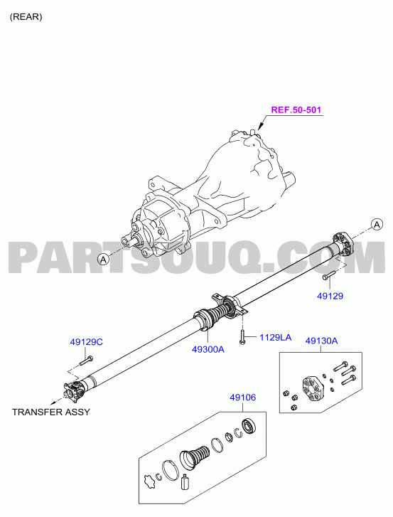 DRIVE SHAFT - FRONT; 03/04