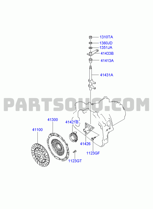 CLUTCH & RELEASE FORK; 01/02