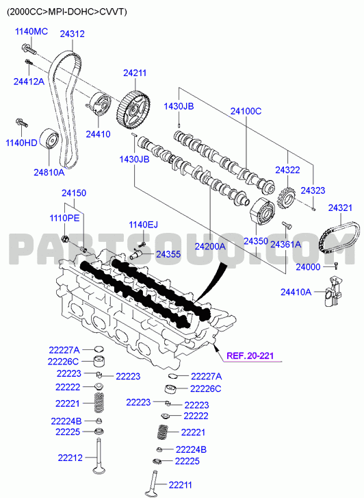 CAMSHAFT & VALVE; 02/03
