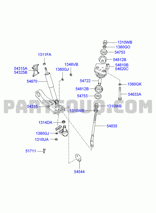 FRONT SUSPENSION & STRUT STABILIZER; 01/02